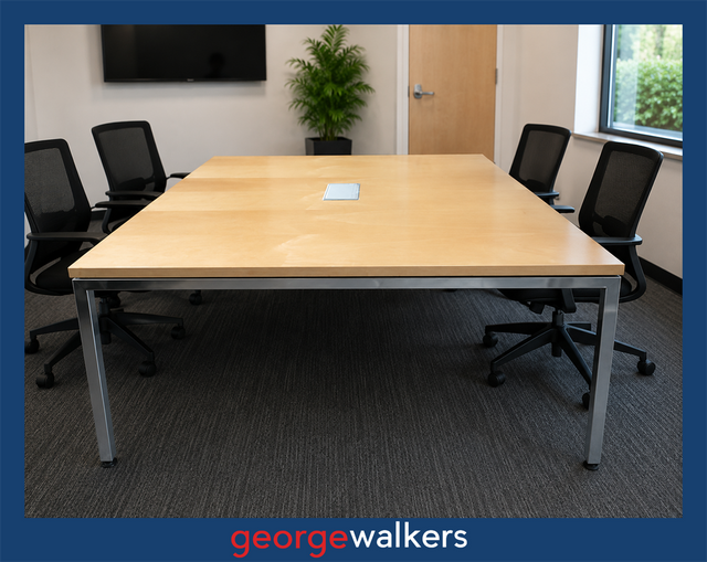 VL98  Light Wood  Meeting Table - George Walkers Office Furniture Megastore