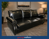 PR6758  High Gloss Black  3 Seater Commercial Couch