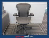 PR6153  Grey Herman Miller Aeron Office Chair (Size B)  RRP $2500 NEW - George Walkers Office Furniture Megastore