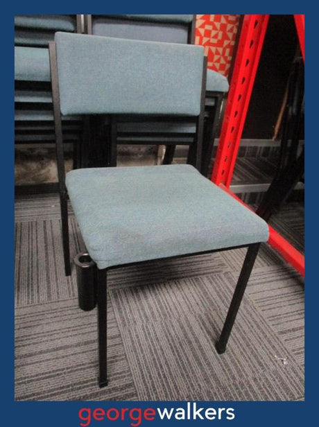PR6007 Teal Stackable Lecture Training Chair