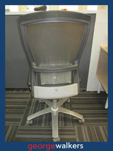 PR6371  Black/Grey Formway Life Chair / Leather Seat - George Walkers Office Furniture Megastore