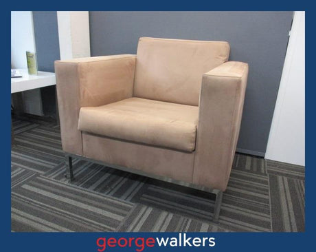 PR5359 - Pale Pink  Armchair - George Walkers Office Furniture Megastore