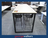 PR6365  Maple Woodgrain UFL Leaner and Barstool Set - George Walkers Office Furniture Megastore