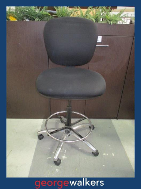 PR6385  Black EOS Arena 2.40 High Rise Office Chair - George Walkers Office Furniture Megastore