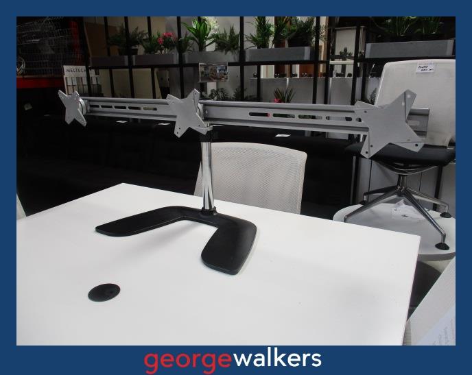 PR6448  Grey  Triple Monitor Screen Arm