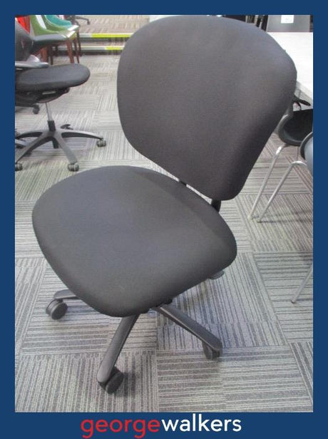 PR6700  Black Haworth Improv H.E. XL Heavy Duty Office Chair - George Walkers Office Furniture Megastore
