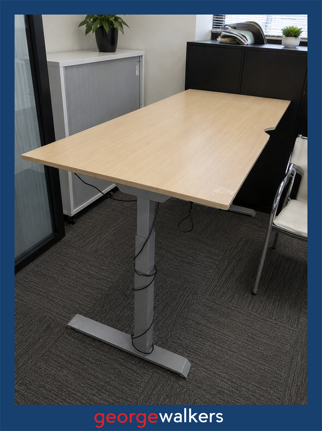 VL114  Height Adjustable Sit/Stand Desk 1.8m - George Walkers Office Furniture Megastore