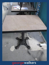 CAFE TABLE – STONE TILE TOP – INDUSTRIAL STYLE – PR6930