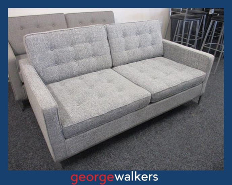 HB2  Grey  Button Couch