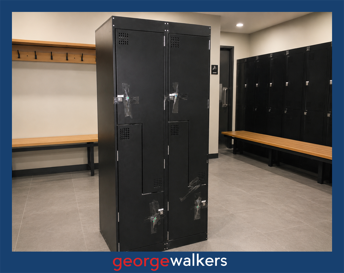 4 Door Metal Locker Europlan Black