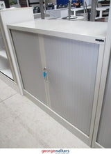 PR5544 - Grey Europlan Tambour - George Walkers Office Furniture Megastore