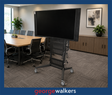 PR5962  Black NEC 55" Commercial Screen on Media Stand - George Walkers Office Furniture Megastore