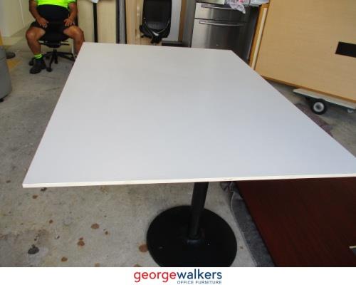 SM2 - White Boardroom Table - George Walkers Office Furniture Megastore