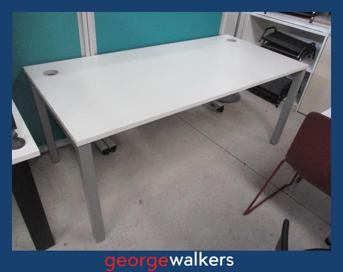 DESK – COMMERCIAL – WHITE / GREY – 1.7M – PR6957