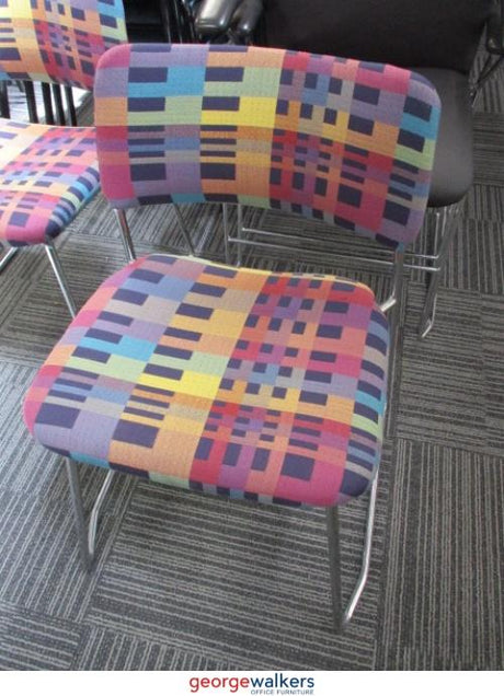 PR5570 - Multi Coloured  Reception Chair - George Walkers Office Furniture Megastore