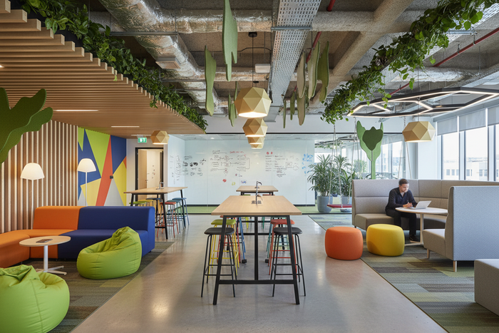 can we do a break out area in a corporate office similar to what you would see in the google offices