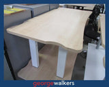 PR6315  Maple  Melteca Desk 1.6M - Clearance - George Walkers Office Furniture Megastore