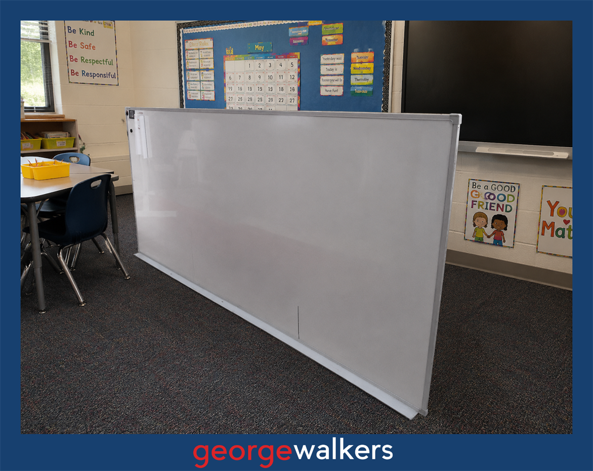 PR6745   Penrite 2.4M Wall Mount Whiteboard - George Walkers Office Furniture Megastore