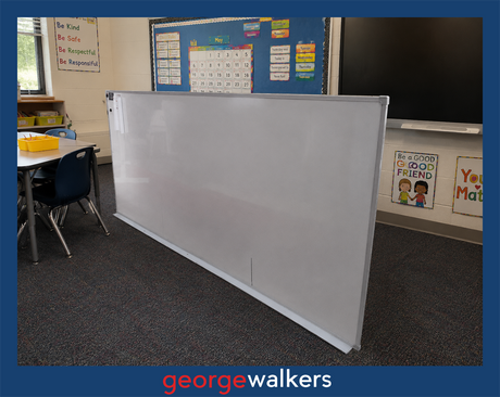 PR6745   Penrite 2.4M Wall Mount Whiteboard - George Walkers Office Furniture Megastore