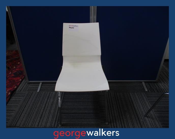 PR6295  White Ricciolina Chair - George Walkers Office Furniture Megastore