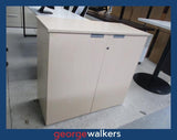 VL89  Maple  Melteca Storage Cupboard - George Walkers Office Furniture Megastore