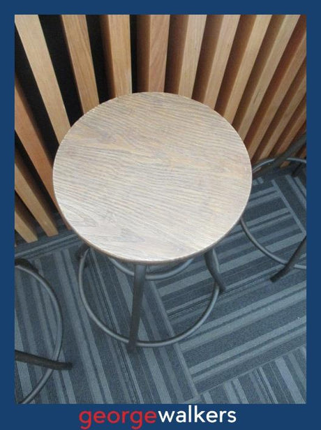 PR6511  Woodgrain Ashley Valebeck Industrial Stool