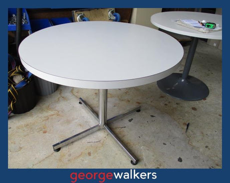 PR5525 - Grey  Round Table - George Walkers Office Furniture Megastore