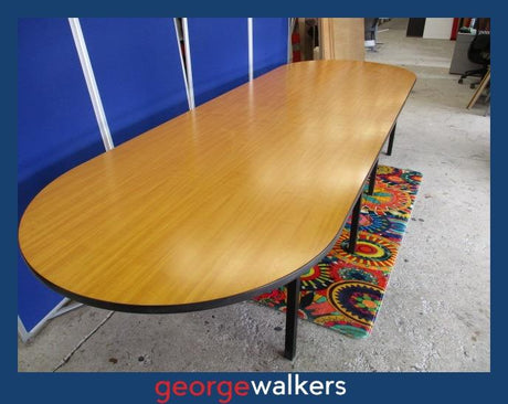 PR6214  2 Piece Boardroom Table 3.6M - Timber Veneer Top - George Walkers Office Furniture Megastore