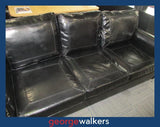 PR6758  High Gloss Black  3 Seater Commercial Couch