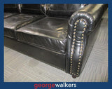PR6758  High Gloss Black  3 Seater Commercial Couch