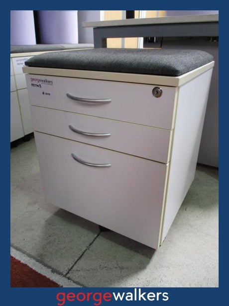 PR5703 - White  Mobile Drawer - George Walkers Office Furniture Megastore