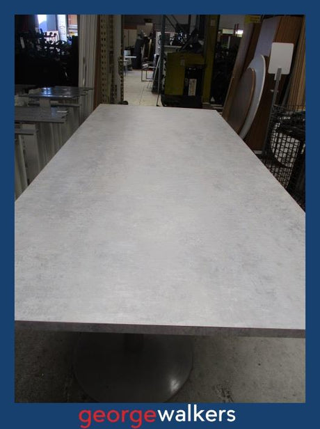 PR6571  Concrete Pattern  Bar Leaner Height Meeting Table