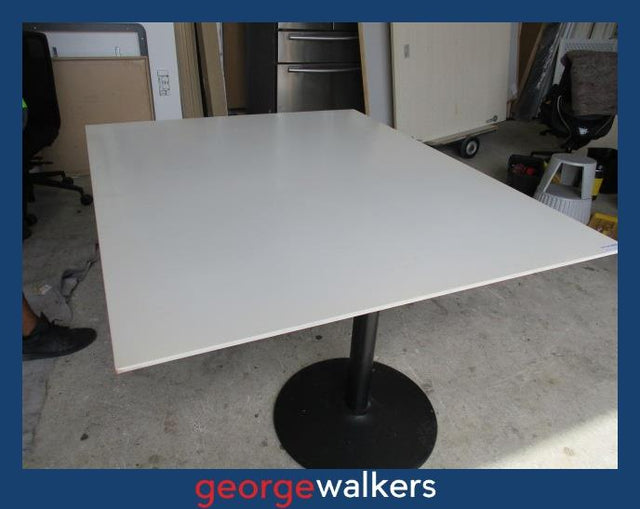 SM14 - White Meeting Table - George Walkers Office Furniture Megastore