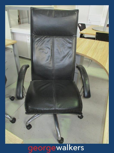 PR5399 - Leather  Office Chair - George Walkers Office Furniture Megastore