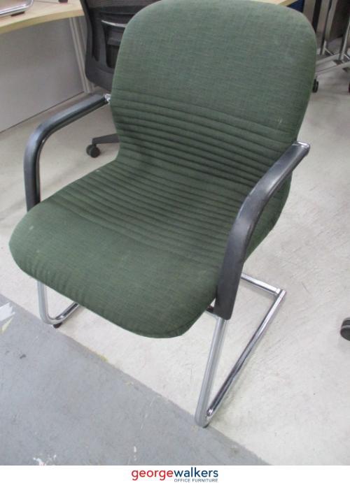 Chair - Visitor Chair - Cantilever Base - Green