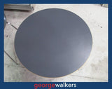 Coffee table - UFL - Round - Chrome cross base - RRP $700+-PR7045