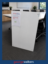 WHITEBOARD GLASS 900 x 600MM BOYD VISUALS WALL MOUNT