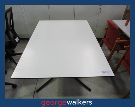 PR5954  White  Meeting Table - George Walkers Office Furniture Megastore