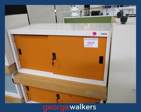 PR5434 - Orange Kiosk Cabinet - George Walkers Office Furniture Megastore
