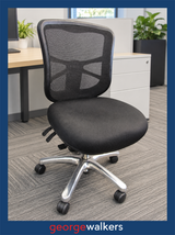 Office chair – Buro Metro – Mesh back – Aluminium base – RRP $800+ – PR6996