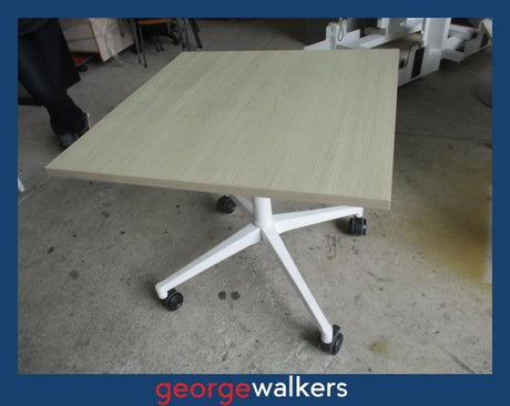 VL96  Woodgrain  Square Table - George Walkers Office Furniture Megastore