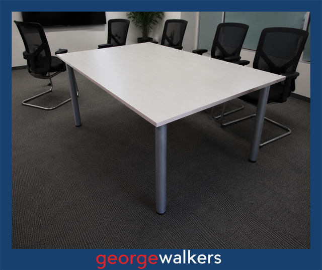 VL112  Maple Melteca  Meeting Table - George Walkers Office Furniture Megastore