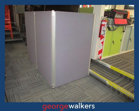 PR6057  Blue  Partition Set - George Walkers Office Furniture Megastore