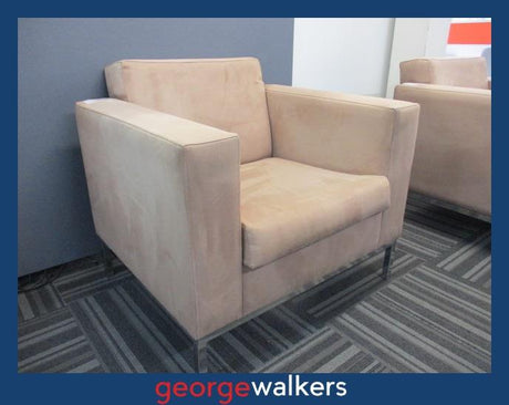 PR5359 - Pale Pink  Armchair - George Walkers Office Furniture Megastore