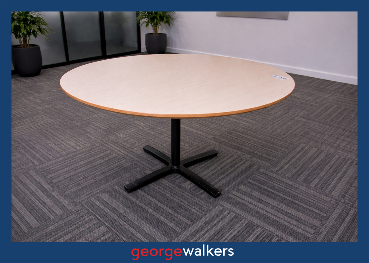 PR6670  Maple  Round Table 1.2M - George Walkers Office Furniture Megastore