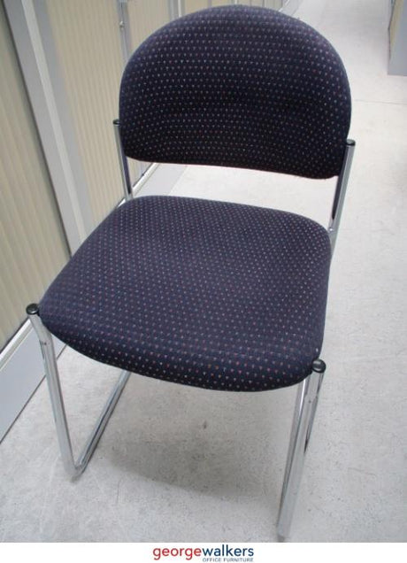 PR5567 - Blue/Red Pattern Damba Reception Chair - George Walkers Office Furniture Megastore