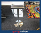 PR6192  Black & Chrome  Bar Stool - George Walkers Office Furniture Megastore