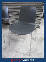 Lottus chair - Enea - Stackable - Grey/chrome - RRP $600+ - PR7044