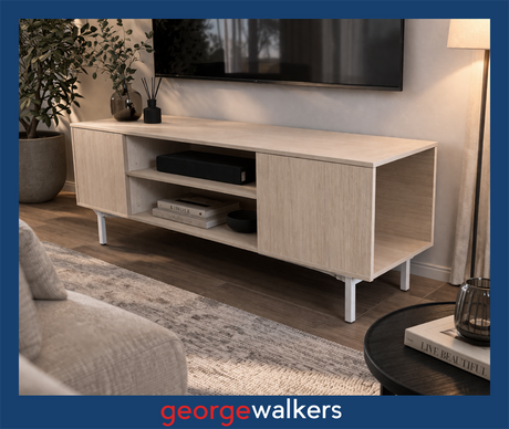 PR5724 - Light Woodgrain  Entertainment Storage - George Walkers Office Furniture Megastore