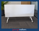 Flip table - Mobile meeting table - White - 1.8m - RRP $1,300+ - PR7036